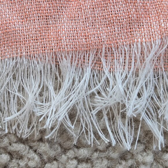 NWOT Eileen Fisher Linen Scarf Pink - Picture 4 of 8